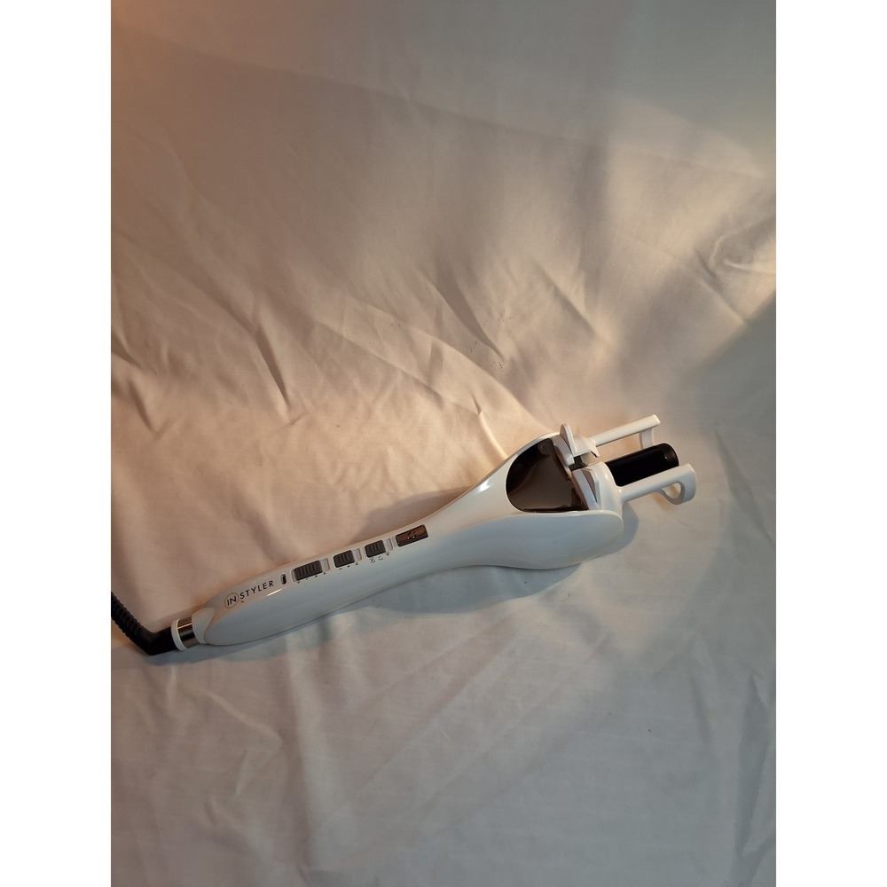 InStyler Tulip Auto Curler White Ceramic ISAC-22WTUS-00 Automatic Hair Curler